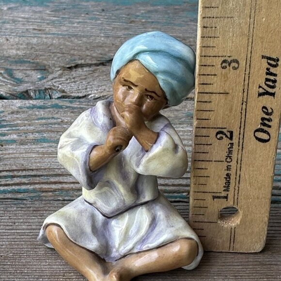 Royal Worcester Children of the Nations Porcelain Figurine Swami India 3.25" - Picture 8 of 8